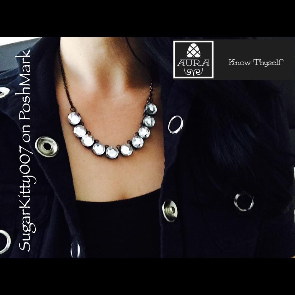 Large Crystal Gemstone Necklace